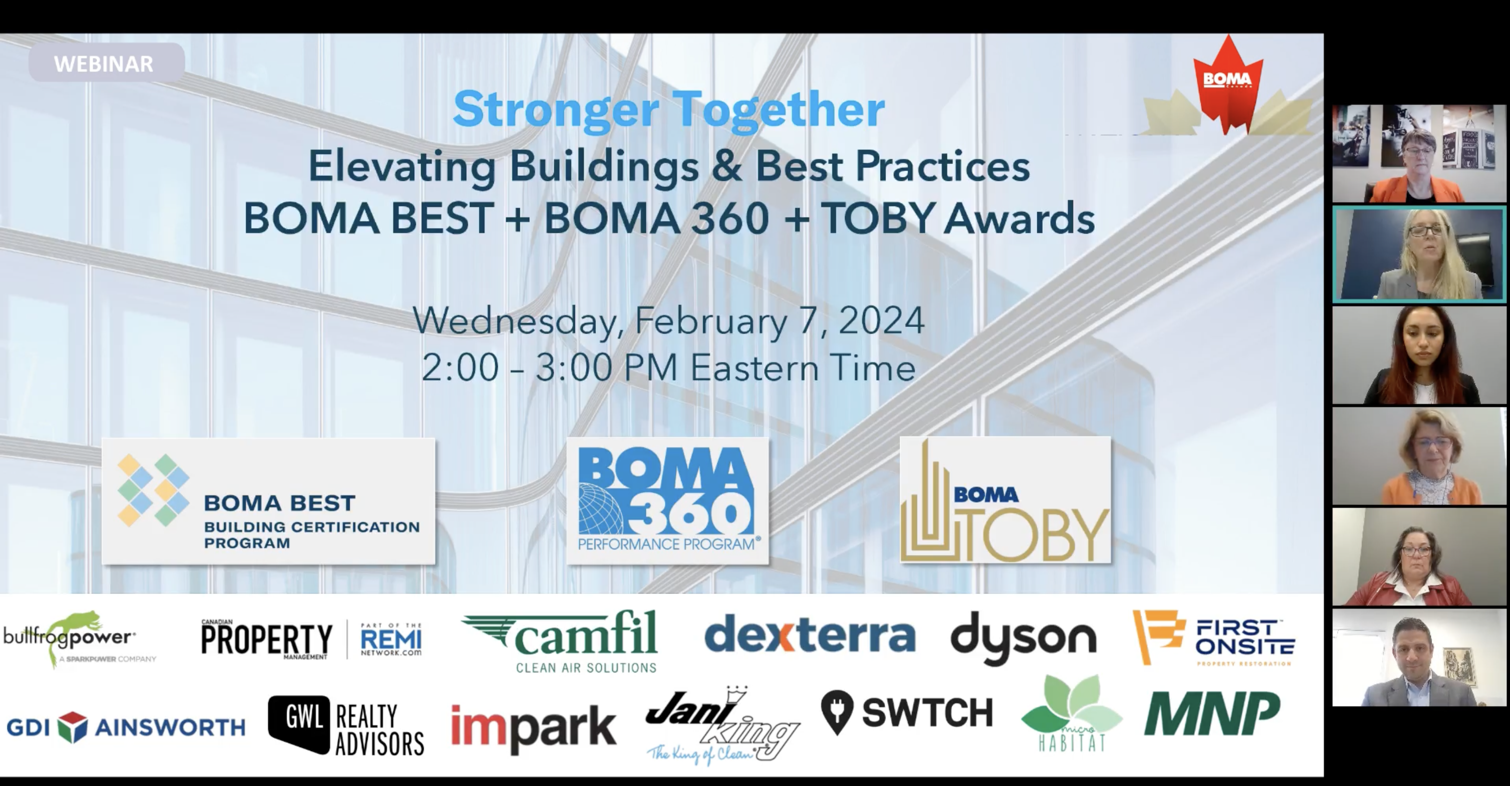 Webinars – BOMA Canada – English